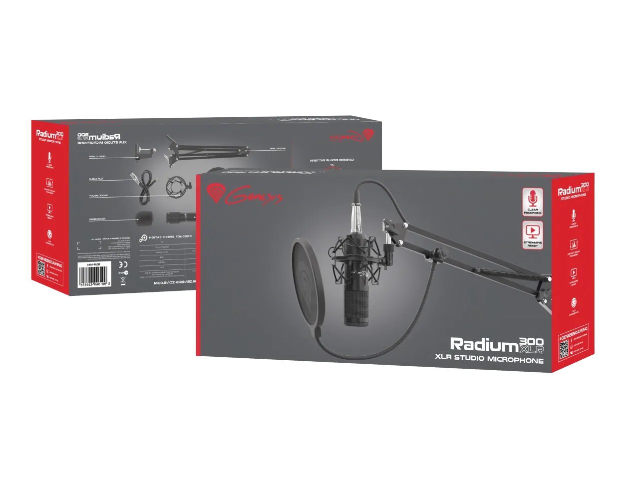 Genesis | Gaming Microphone | Radium 300 | Black | Wired