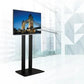 B-TECH AV UNIVERSAL FLAT SCREEN FLOOR STAND (VESA 600 X 400) - TWIN 1.8M COLUMNS