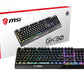 KEYBOARD GAMING BLACK ENG/VIGOR GK30 US MSI