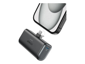 Anker Nano Power Bank Built-In with USB-C Connector | A1653H11 | 5000 mAh | Black