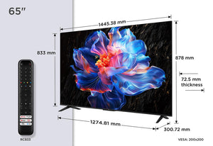 TV Set|TCL|65 "|4K Ultra HD|3840 x 2160 pixels|Flat|16:9|DLED|65V6C