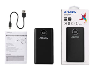 ADATA P20000QCD PowerBank 20000mAh Black