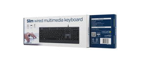 KEYBOARD MULTIMEDIA USB CYRILL/BLACK KB-MCH-06-CYRL GEMBIRD
