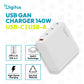 Digitus | USB GaN Charger 140W, 3x USB-C, 1x USB-A | DA-10305