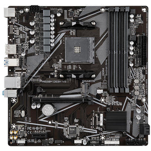 Mainboard|GIGABYTE|AMD A520|SAM4|Micro-ATX|Memory DDR4|Memory slots 4|1xPCI-Express 3.0 1x|1xPCI-Express 3.0 16x|1xM.2|1xHDMI|1xDisplayPort|2xUSB 2.0|4xUSB 3.2|1xPS/2|1xRJ45|3xAudio port|A520MDS3HV2