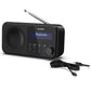 Sharp DR-P420(BK) Tokyo Portable Digital Radio, FM/DAB/DAB+, Bluetooth 5.0, USB or Battery Powered, Midnight Black | Sharp | Tokyo Portable Digital Radio | DR-P420(BK) | Bluetooth | Midnight Black
