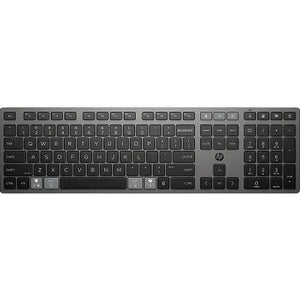 HP 725 Wireless Keyboard - Multi-Device, Dual-Mode, Programmable, Rechargeable - Nightfall Black, spill resistant - ENG