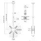 TV SET ACC CEILING MOUNT 32-75/FPMA-C340DBLACK NEOMOUNTS