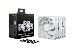 CASE FAN 120MM PURE WINGS 3/PWM WHT 3-PACK BL136 BE QUIET