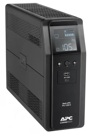 APC BACK UPS PRO BR 1200VA, SINEWAVE,8 OUTLETS, AVR, LCD INTERFACE