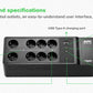 APC Back-UPS 1050VA 8 schuko outlets