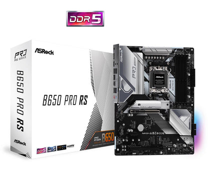 Mainboard|ASROCK|AMD B650|SAM5|ATX|Memory DDR5|Memory slots 4|1xPCI-Express 3.0 16x|1xPCI-Express 4.0 16x|3xM.2|1xHDMI|1xDisplayPort|6xUSB 2.0|3xUSB 3.2|1xUSB-C|1xRJ45|3xAudio port|B650PRORS