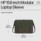 HP Modular 15.6 Sleeve/Top Load with Handles/shoulder strap included, Water Resistant - Dark Olive Green