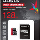 ADATA | AUSDX128GUI3V30SHA2-RA1 Memory Card | 128 GB | MicroSDXC | Flash memory class 10 | Adapter