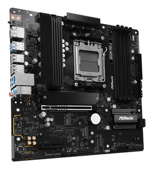 Mainboard|ASROCK|AMD B850|SAM5|Micro-ATX|Memory DDR5|Memory slots 4|1xPCI-Express 4.0 4x	|1xPCI-Express 5.0 16x|1xM.2|1xHDMI|1xDisplayPort|1xAudio-In|1xAudio-Out|1xMicrophone|4xUSB 2.0|3xUSB 3.2|1xUSB-C|1xRJ45|B850MPRO-A