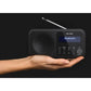 Sharp DR-P420(BK) Tokyo Portable Digital Radio, FM/DAB/DAB+, Bluetooth 5.0, USB or Battery Powered, Midnight Black | Sharp | Tokyo Portable Digital Radio | DR-P420(BK) | Bluetooth | Midnight Black