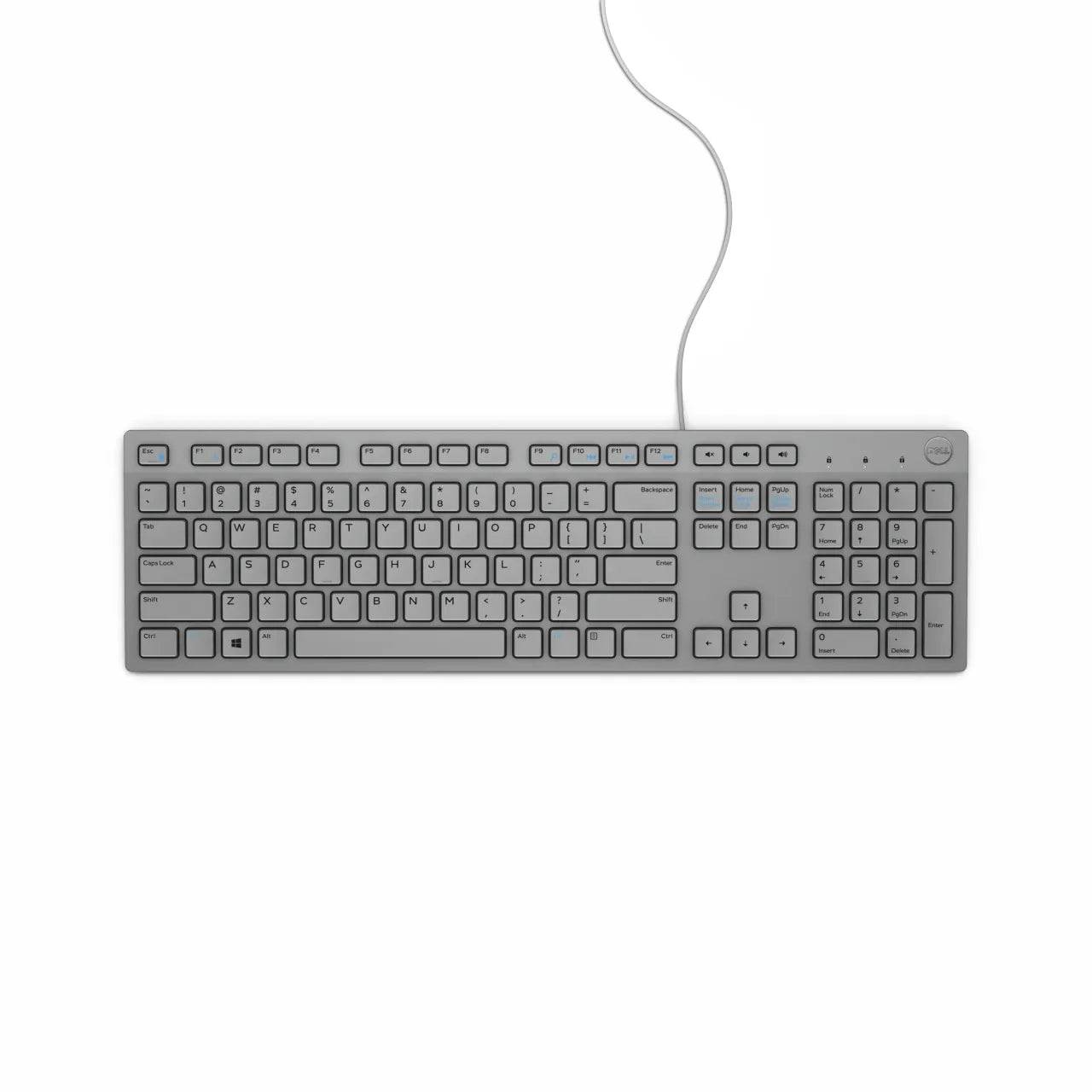Dell Wired Keyboard - KB216 - US International (QWERTY) – Grey/ LT engraved