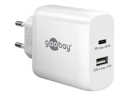 Goobay | USB-C PD Dual Fast Charger (45 W) | 65412
