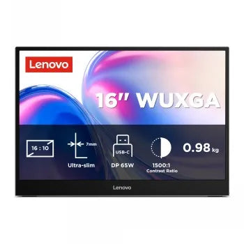 LENOVO L16 16" WUXGA WLED (1920X1200) IPS/60HZ/300NITS/6MS/2X USB-C (3YEAR WARRANTY)