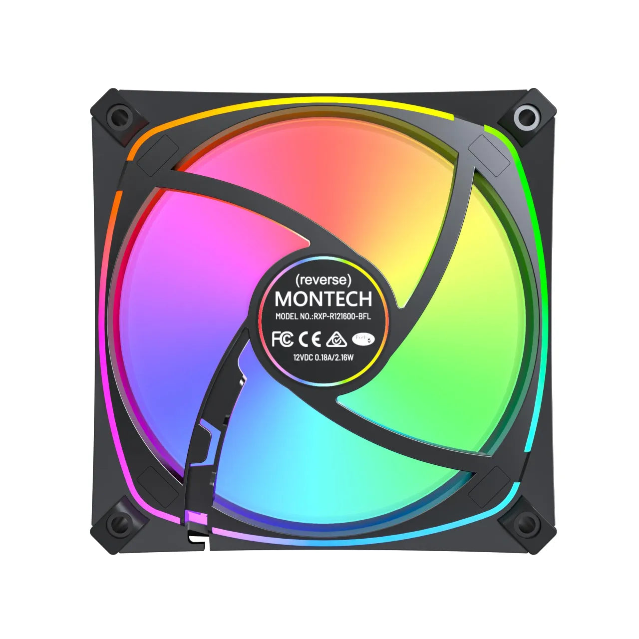 CASE FAN 120MM/RX120 PRO BLACK MONTECH