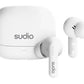Sudio Earbuds | C8 | Bluetooth | In-ear | Microphone | White | Noise canceling