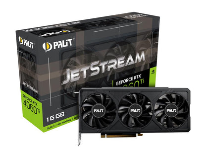 Graphics Card|PALIT|NVIDIA GeForce RTX 4060 Ti|16 GB|GDDR6|128 bit|PCIE 4.0 16x|GPU 2310 MHz|Triple slot Fansink|1xHDMI|3xDisplayPort|NE6406T019T1-1061J