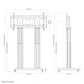 NEWSTAR MOTORISED MOBILE FLOOR STAND - VESA 300X200 UP TO 1200X600 70-120" SILVER