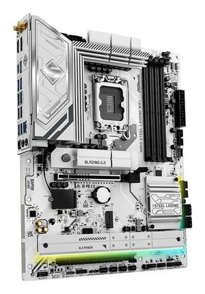 Mainboard|ASROCK|Intel B860 Express|LGA1851|ATX|Memory DDR5|Memory slots 4|1xPCI-Express 4.0 16x|1xPCI-Express 5.0 16x|1xM.2|1xHDMI|1xDisplayPort|1xAudio-Out|1xMicrophone|3xUSB 2.0|6xUSB 3.2|1xUSB-C w/Thunderbolt|1xOptical S/PDIF|1xRJ45|B860STEELLEGE...