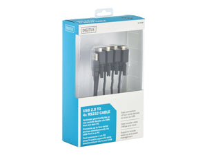 DIGITUS USB 2.0 to RS232x4 Cable 1.5M