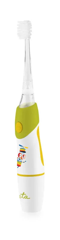 ETA Toothbrush | Sonetic ETA071090040 | Battery operated | For kids | Number of brush heads included 2 | Number of teeth brushing modes 1 | Green/White