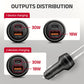 AXAGON Car charger 48W, USB-A + USB-C, PD3.0/PPS/QC4+/SFC | PWC-PQ48
