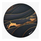 Arozzi Zona Round Floor Pad | Black/Gold