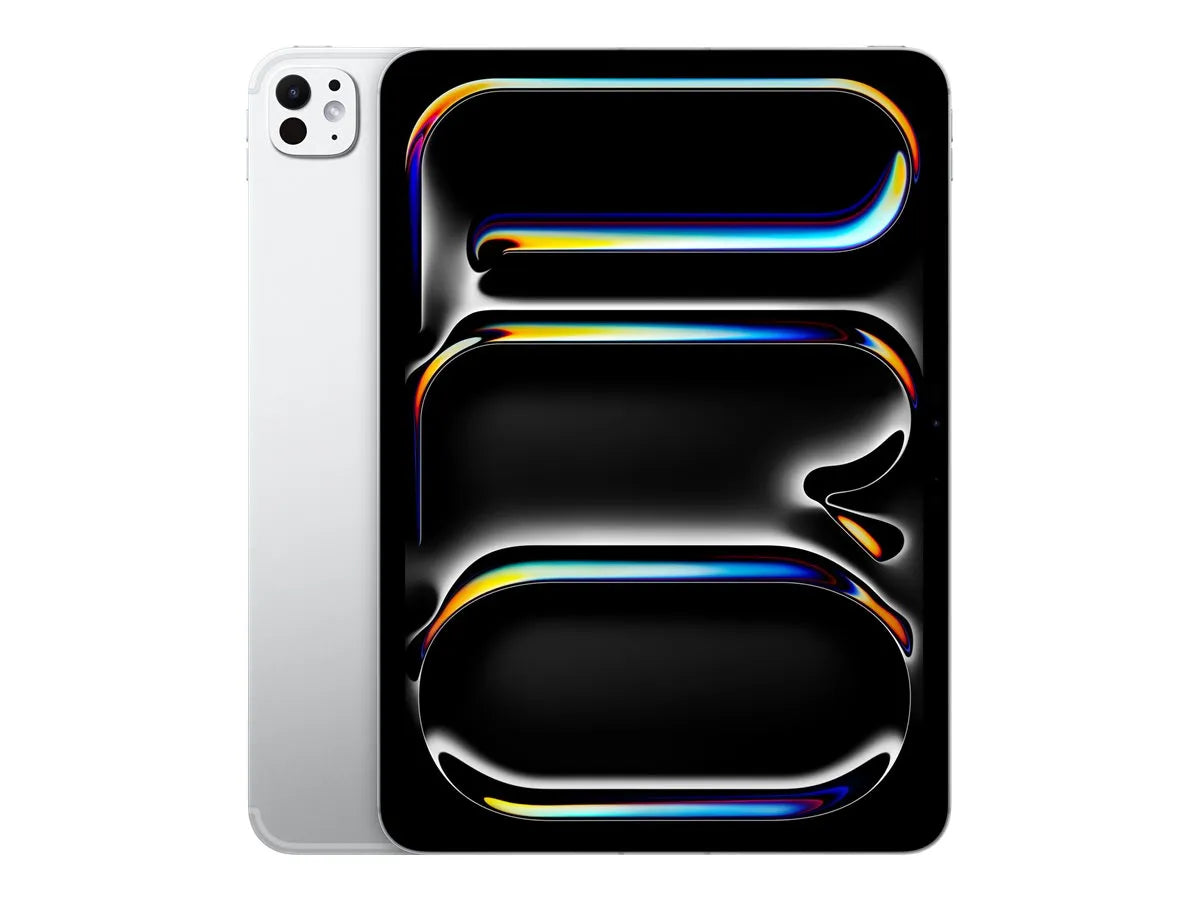 Apple | iPad Pro Wi-Fi + Cellular | 11 " | Silver | OLED, Ultra Retina XDR | 2420 x 1668 pixels | Apple M5 | 12 GB | 256 GB | 3G | 4G | 5G | Wi-Fi | Front camera | 12 MP | Rear camera | 12 MP | Bluetooth | 6 | iPadOS | USB-C charging cable