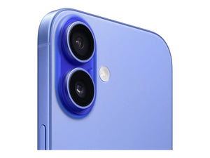 Apple | iPhone 16 | Ultramarine | 6.1 " | 2556 x 1179 pixels | OLED | A18 | Internal RAM 8 GB | 128 GB | Dual SIM | Nano SIM | 5G | Main camera resolution 48 MP | iOS 18 | Secondary camera resolution 12 MP