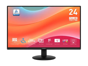 LCD Monitor|MSI|23.8"|Business|Matte|Panel IPS|1920x1080|16:9|100Hz|1 ms|Tilt|Colour Black|PROMP242L