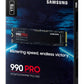 SSD|SAMSUNG|990 PRO|1TB|M.2|PCIE|NVMe|MLC|Write speed 6900 MBytes/sec|Read speed 7450 MBytes/sec|2.3mm|TBW 600 TB|MTBF 1500000 hours|MZ-V9P1T0BW
