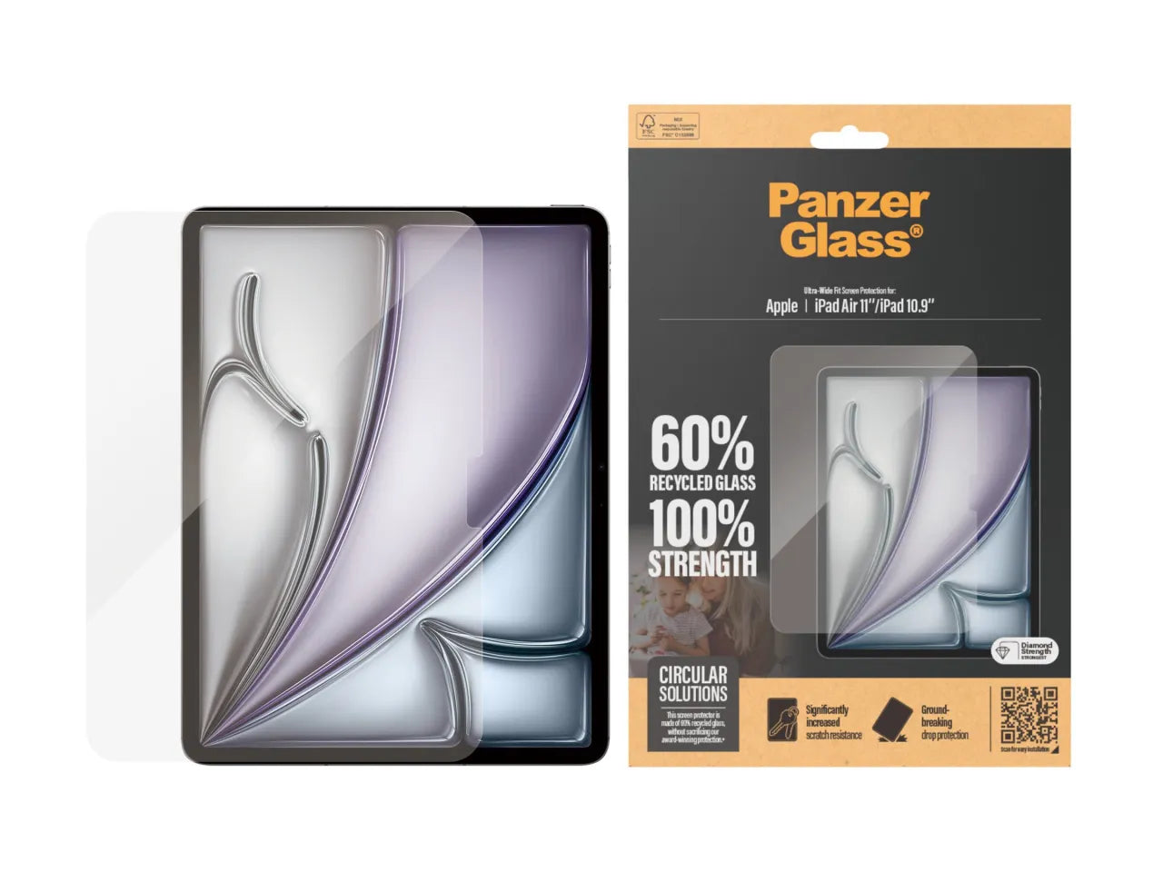 PanzerGlass Ultra-Wide Fit | 2833 | 11 " | Screen protector | Transparent