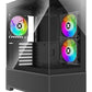 Case|XILENCE|XG172|MidiTower|Case product features Fan control panel/Transparent panel|Not included|Colour Black|XG172