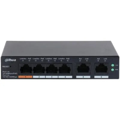 Switch|DAHUA|CS4006-4ET-60|Type L2|Desktop/pedestal|PoE ports 4|CS4006-4ET-60