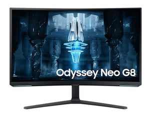 LCD Monitor|SAMSUNG|Odyssey NEO G8|32"|Gaming/4K/Curved|Panel VA|3840x2160|16:9|240Hz|1 ms|Swivel|Pivot|Height adjustable|Tilt|Colour Black / White|LS32BG850NPXEN