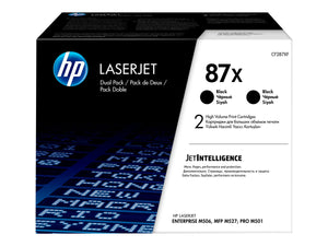 HP 87X LaserJet Toner Cartridge Black 2p