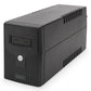 Digitus | Line-Interactive UPS | Line-Interactive UPS DN-170063, 600VA, 360W, 1x 12V/7Ah battery, 2x CEE 7/7 outlet, 2x RJ-11, 1x USB 2.0 type B, LED, Simulated Sine Wave, 298x101x142mm, 4.35kg | 600 VA | 360 W