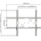 LH-GROUP WALL MOUNT 37-70" 600X400 32MM