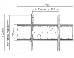 LH-GROUP WALL MOUNT 37-70" 600X400 32MM