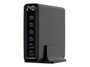 GEMBIRD 6-port 240 W GaN USB fast charg