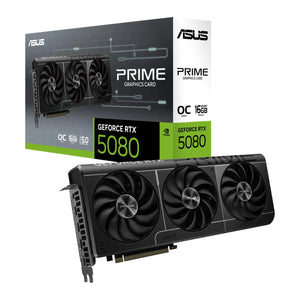 Graphics Card|ASUS|NVIDIA GeForce RTX 5080|16 GB|GDDR7|256 bit|PCIE 5.0 16x|1xHDMI|3xDisplayPort|PRIME-RTX5080-O16G