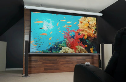 Elite Screens Electric Projection Screen, White | SKT150XHW2 | Diagonal 150 " | 16:9