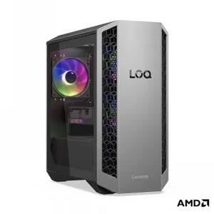 LENOVO LOQ TOWER RYZEN 7 8745HX/32GB/1TB SSD/AMD SOC PLATFORM/RTX5070_12GB/2X 120MM FRONT SYSTEM FAN WITH ARGB LIGHT + 120MM REAR SYSTEM FAN WITH ARGB LIGHT/W11H (LUNA GREY/ECLIPSE BLACK)