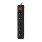 Lanberg Cable Power Strip, 5X French Outlets with Switch, Quality-Grade Copper, 1.5 m | PS1-05E-0150-BK
