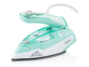 ETA | ETA127190000 Sophia | Steam Travel Iron | 1100 W | Water tank capacity 80 ml | Continuous steam 30 g/min | Steam boost performance 50 g/min | Green/White